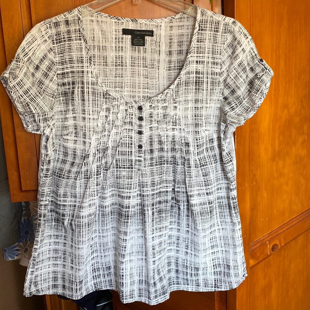 Calvin Klein Scoop Neck Blouse